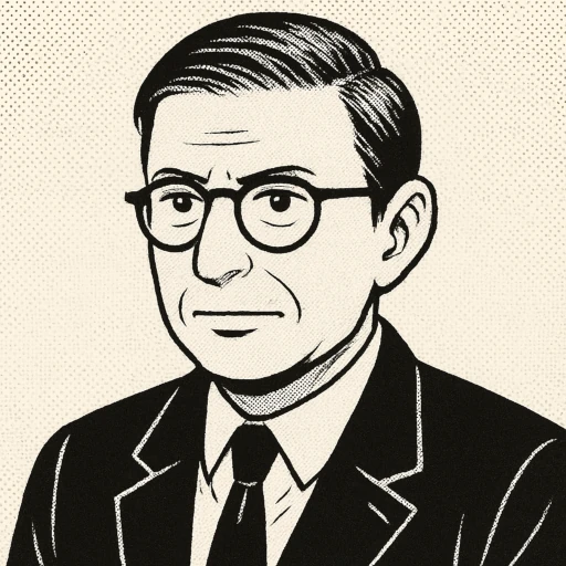 Jean-Paul Sartre quotes(Fictional image. Any resemblance is purely coincidental.)