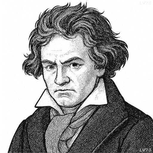 Ludwig van Beethoven Quotes Proverbs, and Aphorisms(Fictional image. Any resemblance is purely coincidental.)