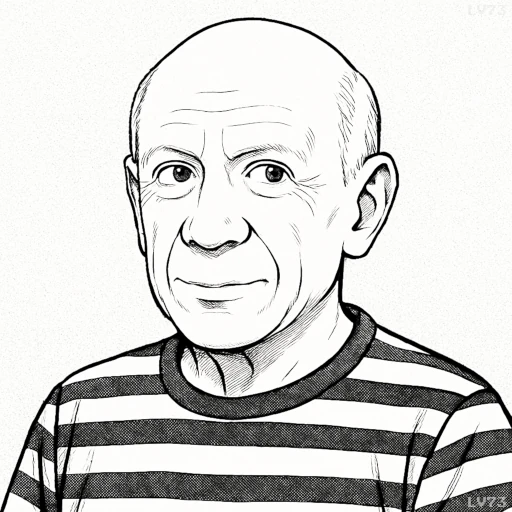 Pablo Picasso Quotes Proverbs, and Aphorisms(Fictional image. Any resemblance is purely coincidental.)