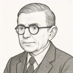 Jean-Paul Sartre Quotes Proverbs, and Aphorisms(Fictional image. Any resemblance is purely coincidental.)