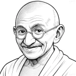 Mahatma Gandhi Quotes Proverbs, and Aphorisms(Fictional image. Any resemblance is purely coincidental.)