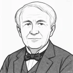 Thomas Edison Quotes Proverbs, and Aphorisms(Fictional image. Any resemblance is purely coincidental.)